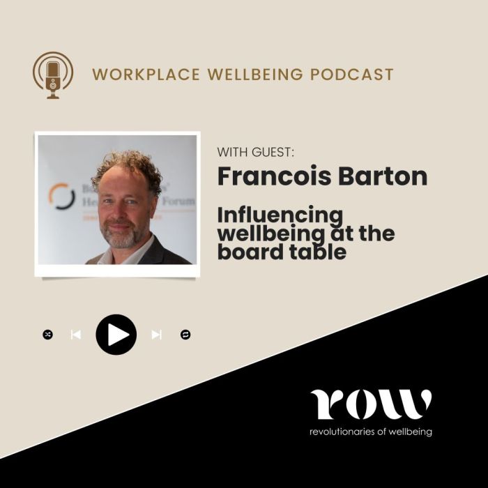 Francois Barton Influencing Wellbeing at the Board Table