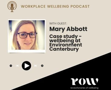Mary Abbott Case Study - Wellbeing at Environment Canterbury