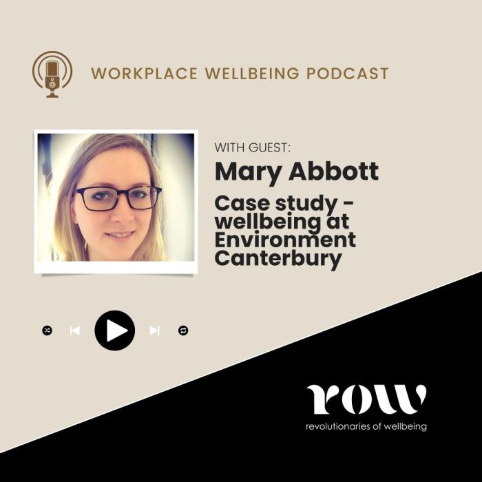 Mary Abbott Case Study - Wellbeing at Environment Canterbury