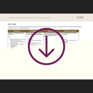 Mental health awareness week planning template