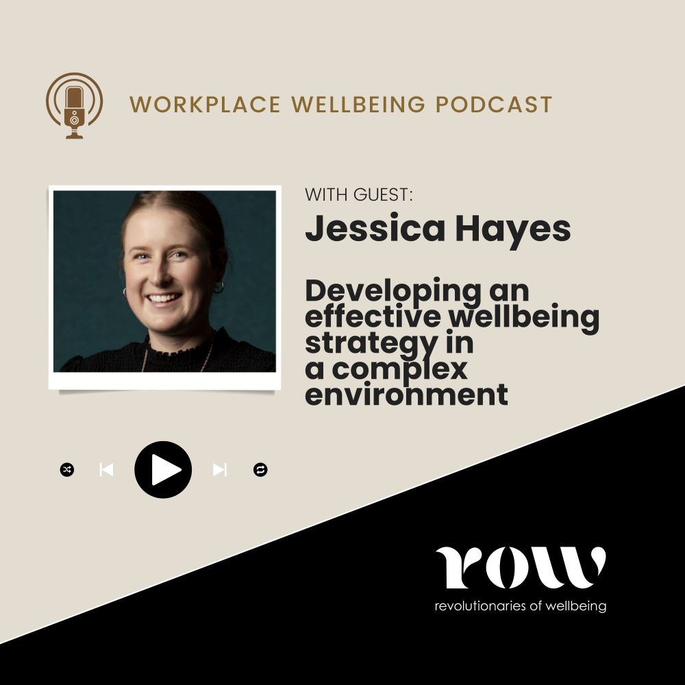 Podcast episode | Developing an effective wellbeing strategy with guest Jessica Hayes